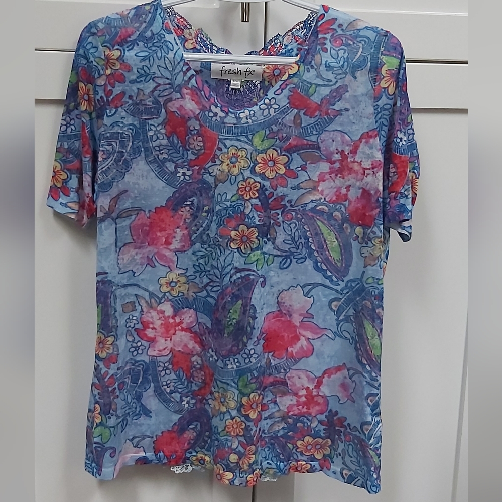 Fresh FX floral abstract T-Shirt